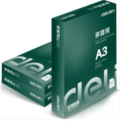 得力（deli）7424 复印纸 多瑙河A3/80g 500张1包